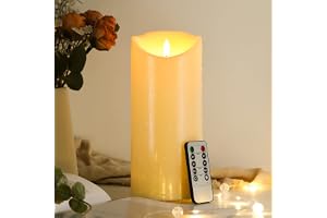 EXTSUD 23,5 cm × 10 cm LED-ljus med fjärrkontroll stänksäker LED ljus med timer flimrande låga elektriska ljus batteri utomhu