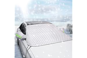 PAWARSO Parasole Auto Parabrezza, Copertura Inverno, Protezione Antighiaccio, Polvere, Sole UV, Adatto la Maggior Parte dei Veicoli, 197*125cm