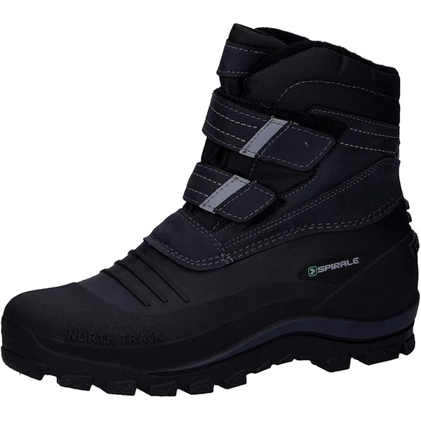 TLOLA Winterlaarzen voor heren, waterdicht, warm gevoerd, licht, antislip, voor werk, skiën, outdoor, zwart., 41 EU