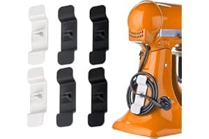 AOOGON Avvolgicavo Piccoli Elettrodomestici Nascondi Cavi, Organizzatore Di Cavi Per Elettrodomestici Da Cucina, Fermacavi Multifunzione Adesivo perfriggitrice ad aria, spremiagrumi, frullatore(6PCS)