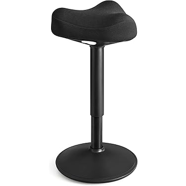 Tabouret Pivotant Réglable En Hauteur Avec Dossier - Chaise Roulante Pour Salon, Bureau, Coiffure