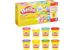 Play-Doh, Pack of 8 85g Rainbow Colors Jars