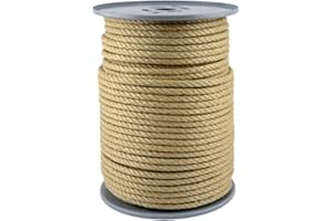 GEPOTEX POLYHANFSEIL Corde en chanvre - Diamètre : 8 mm - Bobine de 100 m - 100 % polypropylène