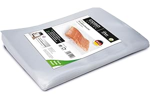 CASO Strukturbeutel 20 x 30 cm / 50 Folienbeutel, für alle Balken Vakuumierer & Folienschweißgeräte, BPA-frei, stark & reißfest, 105µm, stabile Schweißnaht, Sous Vide geeignet, Made in Germany