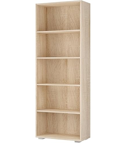 Libreria Europa 5 Ripiani - Colore Olmo, 57x25x186 Cm, Da Montare - Foto 10