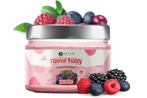 ‎VETAIN Vetain FLAVOUR BUDDY Waldbeere 200g - Geschmackspulver mit echten Stückchen - 100% natürlich, kalorienarm & hochlöslich - Made in Germany