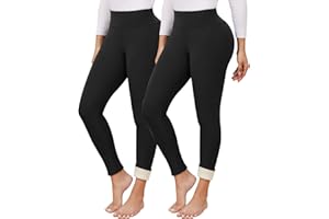 Vorvowry Damskie legginsy z podszewką polarową z wysokim stanem zimowe termiczne rajstopy treningowe do jogi dla kobiet