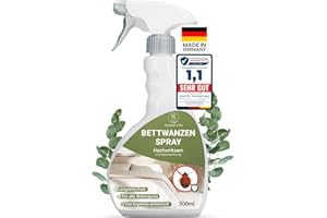 ‎ANIMAL VITA Bettwanzen Spray 500ml [hochwirksam & laborgeprüft] - wirksames Mittel gegen Bettwanzen für Matratzen und Möbel mit dezentem Zitronenduft, Alternative zur Bettwanzenfalle