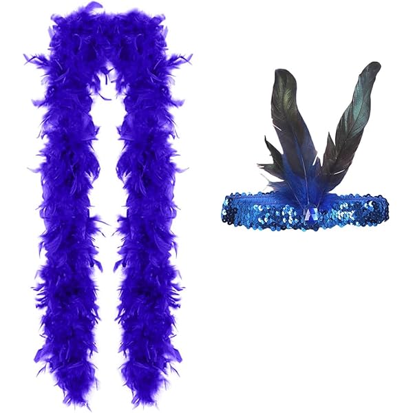 Boa Di Piume Bianche 2 Metri Con Occhiali A Cuore - Costume Anni 20 Per Feste E Carnevale - Foto 8