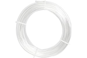 ERGAOBOY Kit tubo flessibile per aria in poliuretano PU Bright 10M, 10 mm OD x 6,5 mm ID senza raccordi