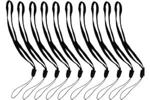 U-K Dragonne pour téléphone Portable lanière dragonne en Nylon pour téléphone Portable avec Boucle U Disc Strap Noir 10 piècesPratique et Professionnel