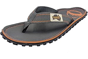 Gumbies | Modell Original | Schwarz/Grau | Zehentrenner Damen/Herren Schuhe Zehentrenner Sandale