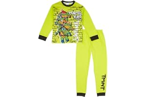 TEENAGE MUTANT NINJA TMNT Pigiama per bambini, in cotone, motivo: tartarughe ninja, idea regalo