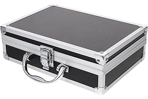 ibasenice Aluminium Tool Box with Handle Portable Hard Shell Briefcase for Multi-Purpose Storage of Medical Instruments Tools and Gadgets - Compact Lightweight Carry Case