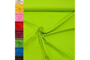 MAGAM-Stoffe Sophie Baumwollstoff Uni 100% Baumwolle Oeko-Tex Meterware 50cm (19. Hellgrün)