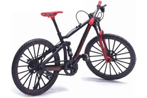 Fiacvrs Mini Bicycle Model,Finger Bike Model 1:10 Scale Desktop Alloy Vehicles Diecast Collection Gifts Racing Toys Mountain Bike Simulation Toy Home Office Ornaments（red）