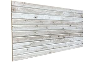 DELLEDECOR ADVANTAGE DESIGNS 3D Wood Effect Wall Panel, Polystyrene Wood Effect Cladding Wall Covering Panel Tiles W29, 50x100cm