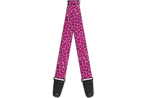 Buckle-Down GS-W31201"Leopard Pink Fuchsia" Guitar Strap