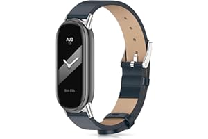 Xisair Skórzany pasek do zegarka Xiaomi Mi Band 8, zapasowy, na nadgarstek, zamienny, zapasowy, do modelu Xiaomi Smart Band 8, Xiaomi Band 8