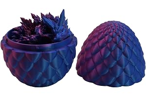 Voyoo 3D drake artikulerande ädelsten kristall figur drake ägg för jul påsk födelsedagar verkställande dekoration