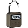 HIPLAYGIRL Metal Time Padlock - Multi-Function Timer Lock, 99 Hours Max Timing, Black