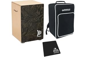 Schlagwerk CP 4006 Cajon la Peru Night Burl + keepdrum Gig Bag + CP-01 Pad