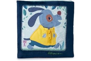 LILLIPUTIENS - Livre d'Activités en Tissu - Busy Book avec 6 Fermetures - J'apprends à m'habiller - Livre Intéractif pour Enfant - Dès 18 Mois