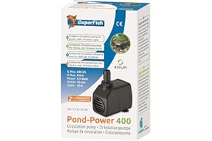 Superfish Teichpumpe Kompakt & sparsam Filterumwälzungsbrunnenpumpe (400)