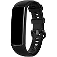 MAKACTUA Armband Kompatible für Honor Band 5 Damen Herren, Silikon Ersatz Fitness Armband und Uhrenarmband Sportarmband und W