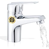 UTENSILIFY&reg; Premium Basin Tap | Bathroom Tap | Chrome Brass Basin Mixer Taps | Bathroom Taps | Single Lever | Sink Tap | Incl
