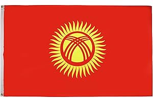 BANDIERA KIRGHIZISTAN 150x90cm - BANDIERA KIRGHISA 90 x 150 cm - AZ FLAG