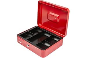 HMF 10130-03 Cassetta portavalori 30 x 24 x 9 cm, rosso