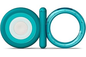 Suavinex, Mordedor de Silicona para Bebés +4 Meses. Mordedor Refrigerante. Anillo de Dentición Flexible y Ligero. Diseño Mariposa. Color Azul