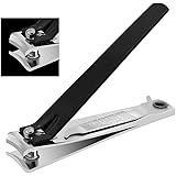 Nail Clippers With Nail File - Large Heavy Duty Curved Blades Fingernail & Toenail Clipper - Nail Cutter For Men And Women
