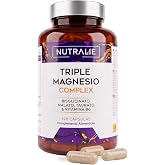 Triple Magnesium Complex with Bisglycinate + Malate + Taurate | Energy Tiredness Fatigue and Nervous System, with Vitamin B6,