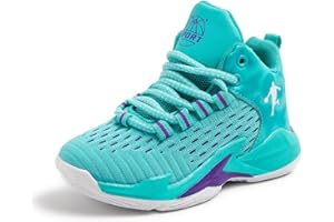 CZHIHANEG Chaussures de Sport pour Enfants Chaussures de Basket-Ball pour Enfants Chaussures de Basket-Ball pour Filles Entraîneurs de Tennis Confortables Entraînements de Course à Pied