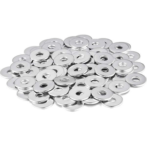 Rondelle Piatte M6 In Acciaio Inox - 80 Pezzi 6x18mm Per Fissaggi, Riduzione Attrito E Pressione - Foto 6