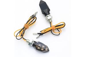 SUCANY Motorrad Blinker,12V E24 M8 MINI LED Blinker Motorrad,IP65 5 LED E-MARK Geprüft Binker Universal,Geeignet für Motorräder, Roller, All-Terrain-Fahrzeuge (ATVs),Offroad-Fahrzeuge Usw (2 Stück)