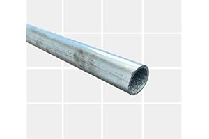 KIMETALS Galvanised Medium Tube | 1 inch | 33.7mm O/D | 1m - 3m Lengths (3m)