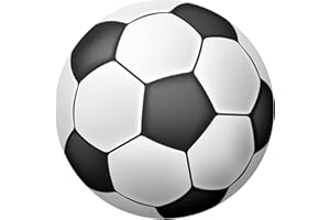 J&M DECO Decoration Gateau Anniversaire - Decoration Gateau Fondant - Décoration Coméstible Football - Cake Topper Rond 20 cm - Décoration avec Papier Comestible - Deco Anniversaire Gateau