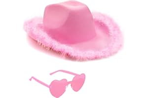 Tanganan Cowboy Hat for Women Men Cowgirl Hat Sparkly Cowboy Hats for Halloween Costume Dress Up,Bachelorette Theme Party