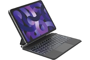 Belkin Pro Bluetooth-Tastatur mit Hülle und magnetischem Ständer, iPad Tastatur, Multi-Gesture-Steuerung, Apple Pencil magnetische Befestigung, QWERTZ, Multimedia-Tasten für iPad Air 10,9 und Pro 11