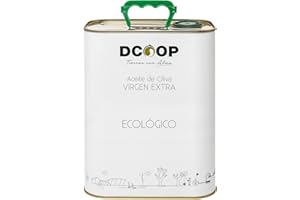 DCOOP Huile d'olive extra vierge écologique - Coupage, Premium, Bio, saveur fruitée avec un léger toucher épicé, idéal pour la consommation brute, 3L