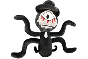 Super JAKES Sprunki Plush, Sprunki Game Plush Toys,Soft Stuffed Animal Pillow Figure Doll Christmas Birthday Gifts for Adult Kids (Black Plush)