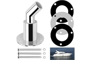 24MM Thru Hull Exhaust Skin: YOYIAG Elbow Thru Hull Exhaust Fittings with Screws and Nuts 24MM Thru Hull Exhaust Skin Boat Accessories, Stainless Steel Marine Heater Exhaust Tube for Boat, Motorhome
