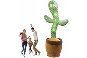 HMJMJC Talking Cactus Toy,Dancing Cactus,Baby Toy Repeat What You Say,Electronic Interactive Musical Toys Singing and Talking,Baby Encourage Speech Toys