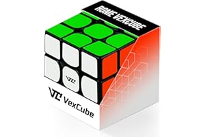 VexCube® Kostka Magiczna 3x3 – Profesjonalna Kostka Speed Cube z Regulacją Napięcia, Naklejkami z Włókna Węglowego, Dla Dzieci i Dorosłych, 5,5 cm