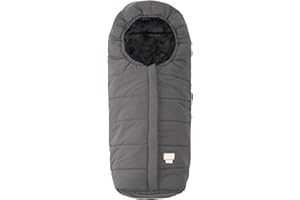 Nuvita 9905 Junior One | Sacco Universale per Seggiolini Auto | Perfetto per Bambini da 6 a 36 Mesi (100 cm) | Protezione Fino a -10°C anti pioggia e anti vento | Grigio