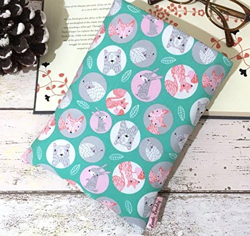 Woodland Circle Book Buddy - Custom Size Padded Book Pouch, 4 sizes