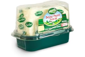 SÜTAS Sutas Ezine Style White Cheese (Ezine Peyniri) | Made from 100% Cow Milk & Table Salt | Indispensable for Breakfasts Sandwiches & Cheese Plates | Suitable for Vegetarians | 600g